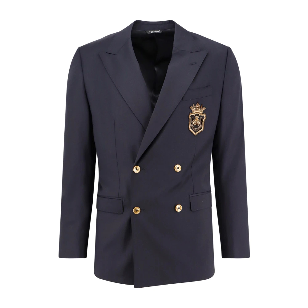 Dolce & Gabbana Herren Blau - Doppelreihiger Wollblazer - Jackets - M