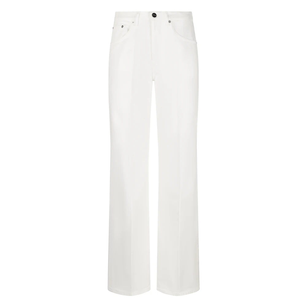 Dondup Damen Weiß - Jeans Wide Leg Jacklyn - Trousers - W30
