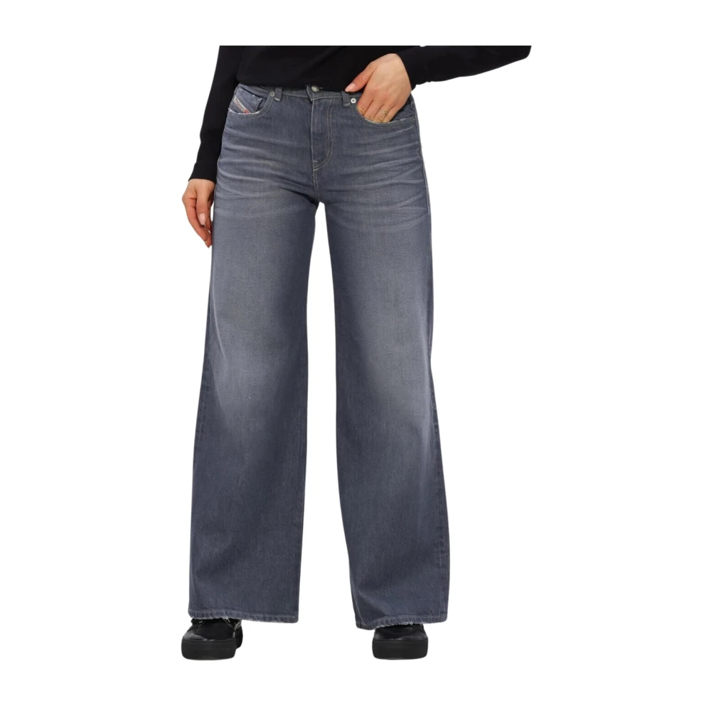 Diesel Damen Grau - 1978 D-Akemi Wide Jeans - Jeans - W28 L30