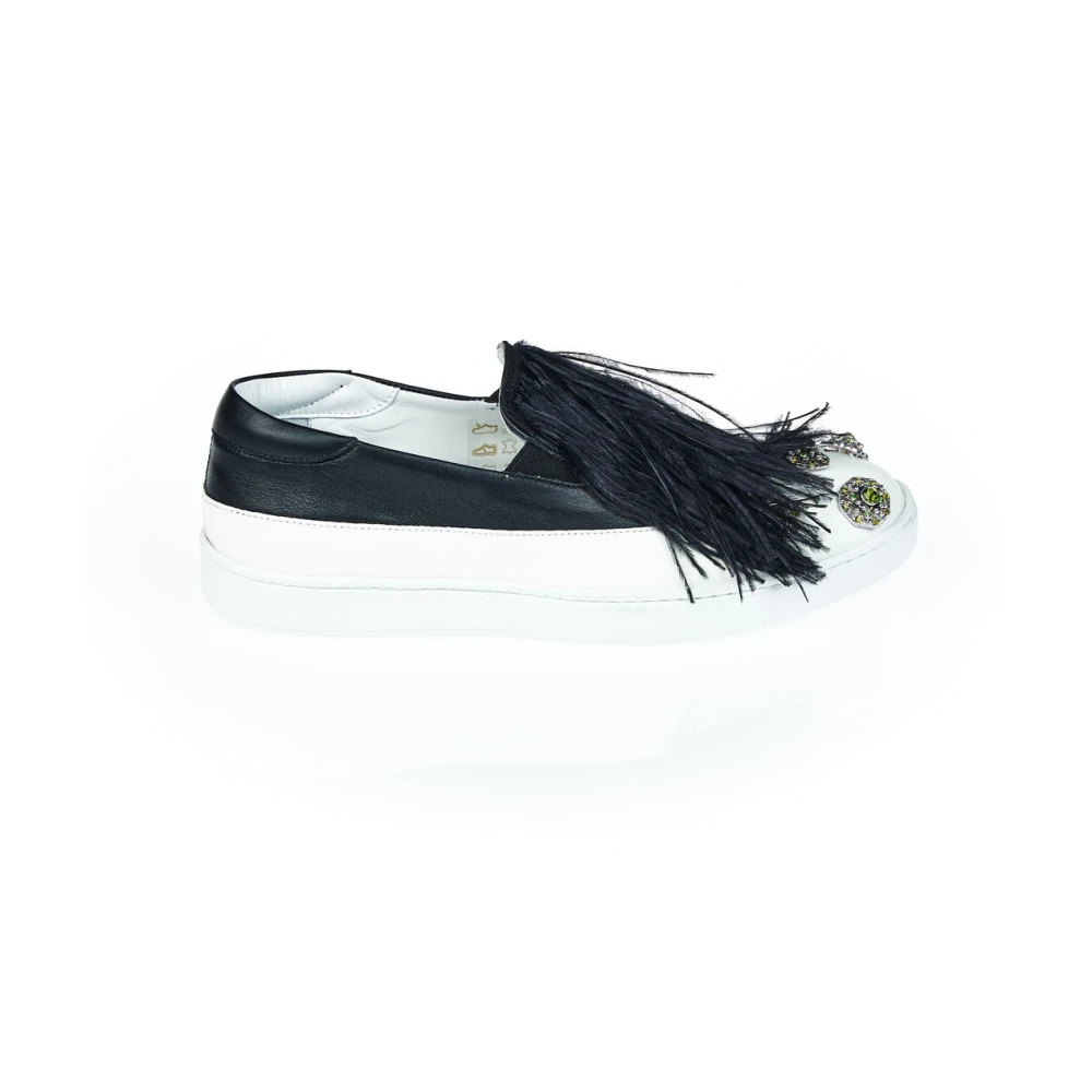 Mr&Mrs Italy Schwarze Leder Damen Slipper Eu35 - Bild 3