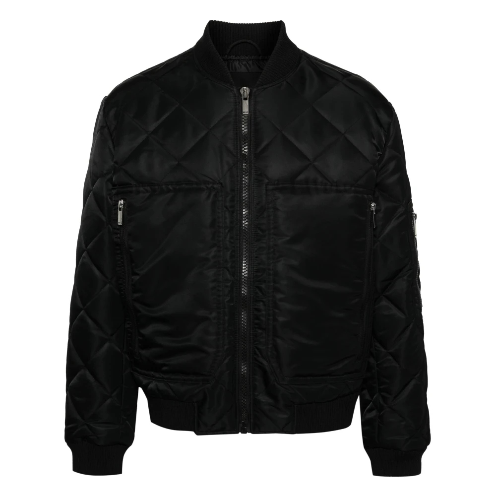 Just Cavalli Herren Schwarz - E Bomberjacke Mit Nylon-Außenschicht - Jackets - K - Xl