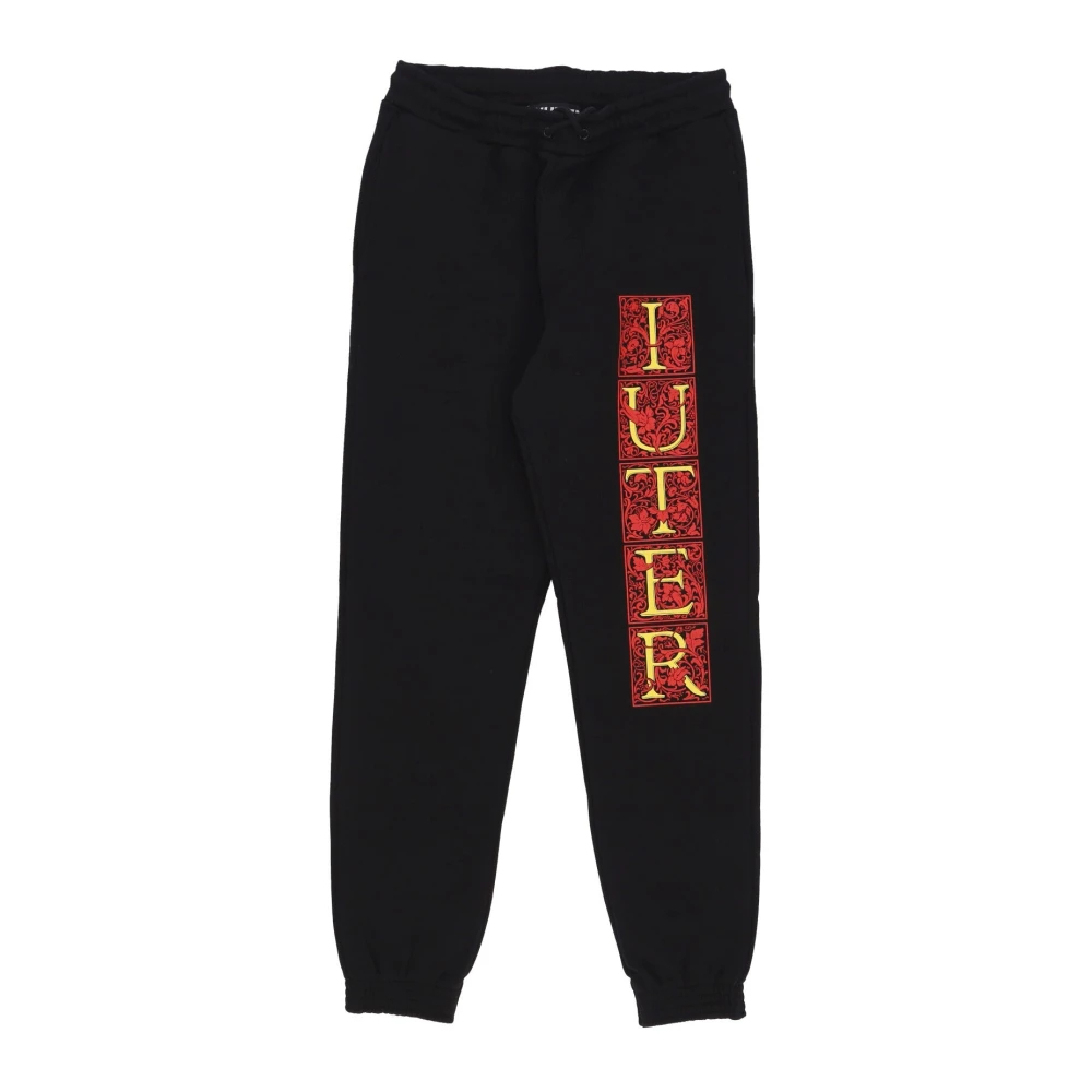 Iuter Herren Schwarz - E Fleece Trainingshose Stylische Sweatpant - Trousers - K - L