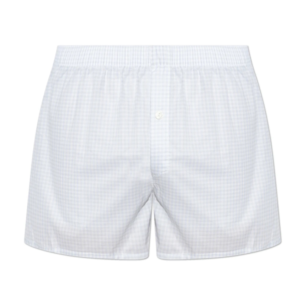 Hanro Herren Blau - Fancy Gewebte Boxershorts - Underwear - 2XL