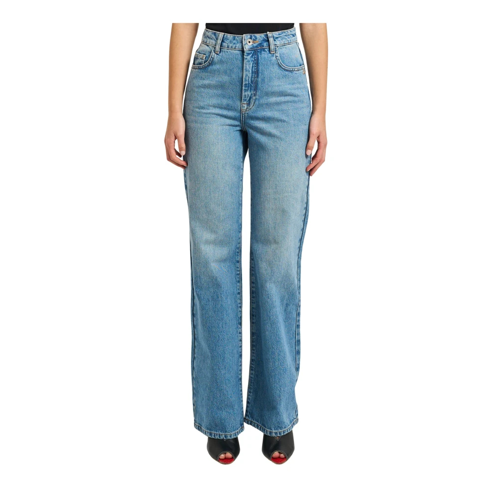 Patrizia Pepe Damen Blau - High-Waisted Gerades Jeans - Jeans - W27