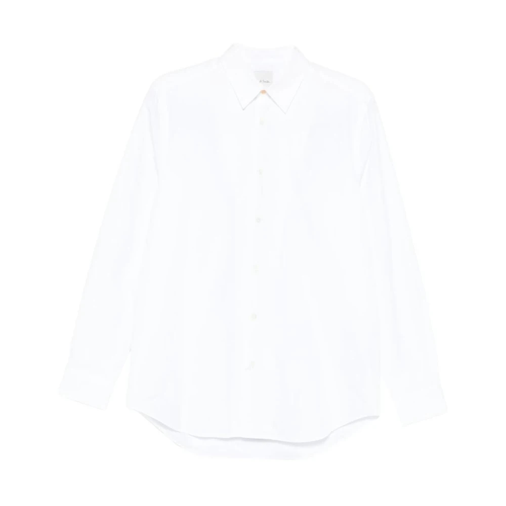 Paul Smith Herren Weiß - Klassisches Baumwollhemd Mit Normaler Passform - Shirts - M