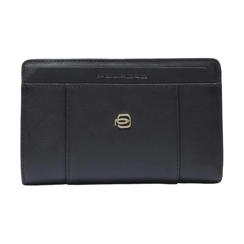 Piquadro Damen Schwarz - Portemonnaie Mit Münzfach Und Kreditkartenfächern- Rfid-Geschützt - Accessories - K - One Size