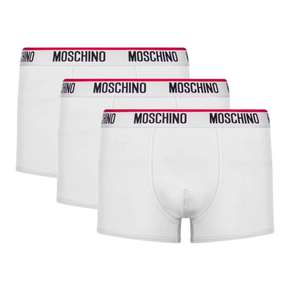 Moschino Herren Weiß - Trunk Cotton Stretch 3Pk - Underwear - 2XL