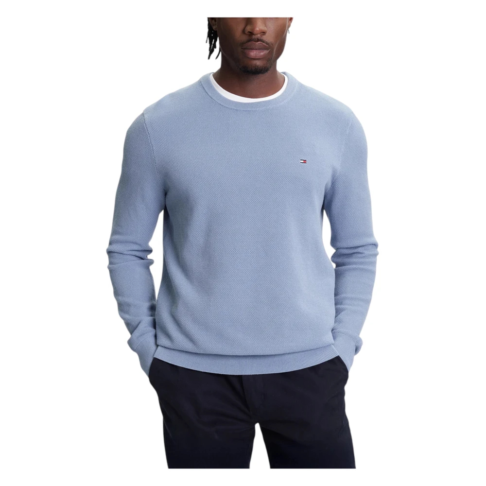 Tommy Hilfiger Blau Pullover Aus Strukturstrick Xxl - Bild 6