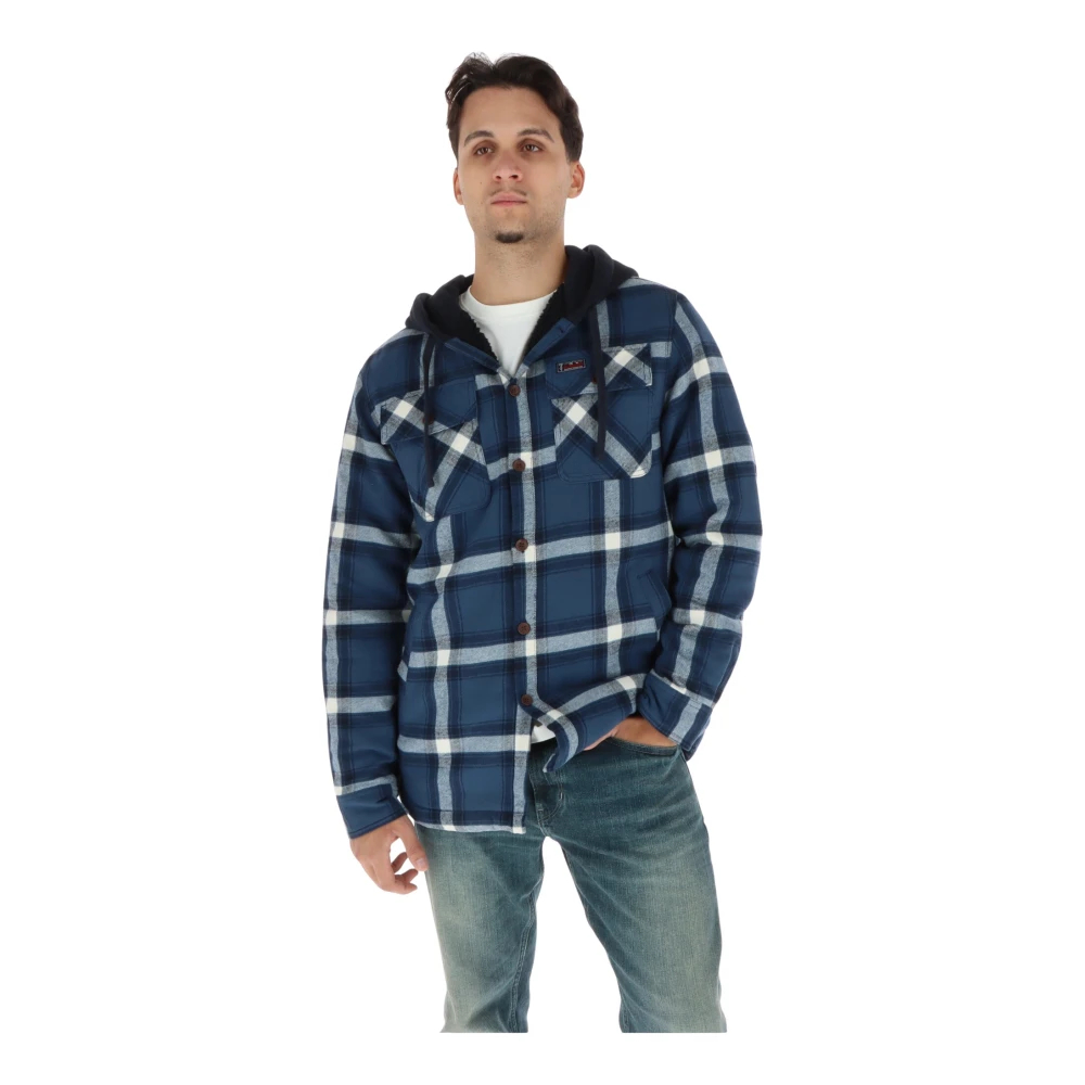 Superdry Bleu Überhemd Borg - Bild 3