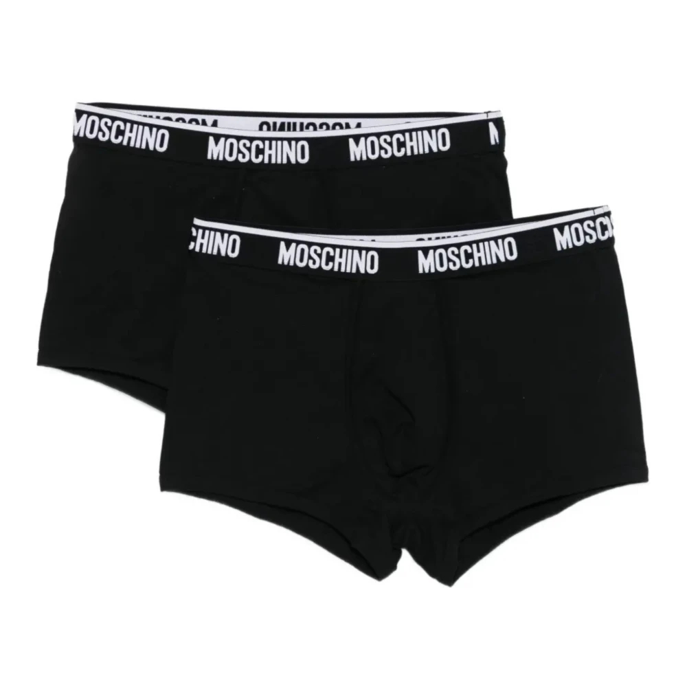 Moschino Herren Schwarz - Trunk Bi-Pack - Underwear - K -S