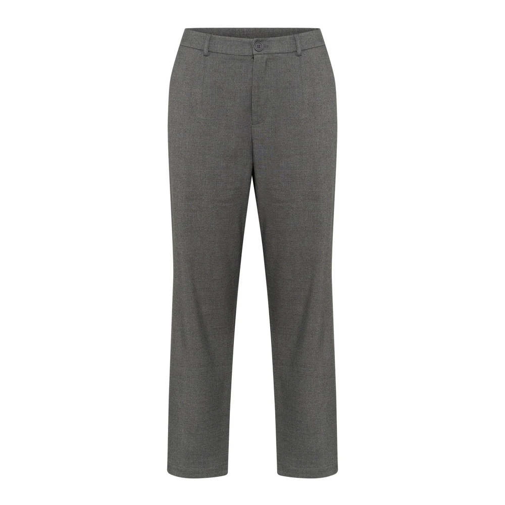 Kaffe Curve Damen Grau Gerade Geschnittene Hose Merla - Bild 4