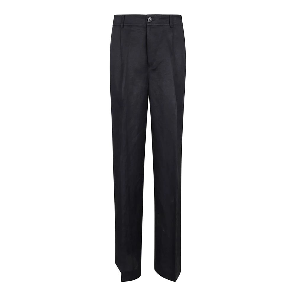 Ralph Lauren Damen Blau - Woven Wide Leg Pants - Trousers - Xs