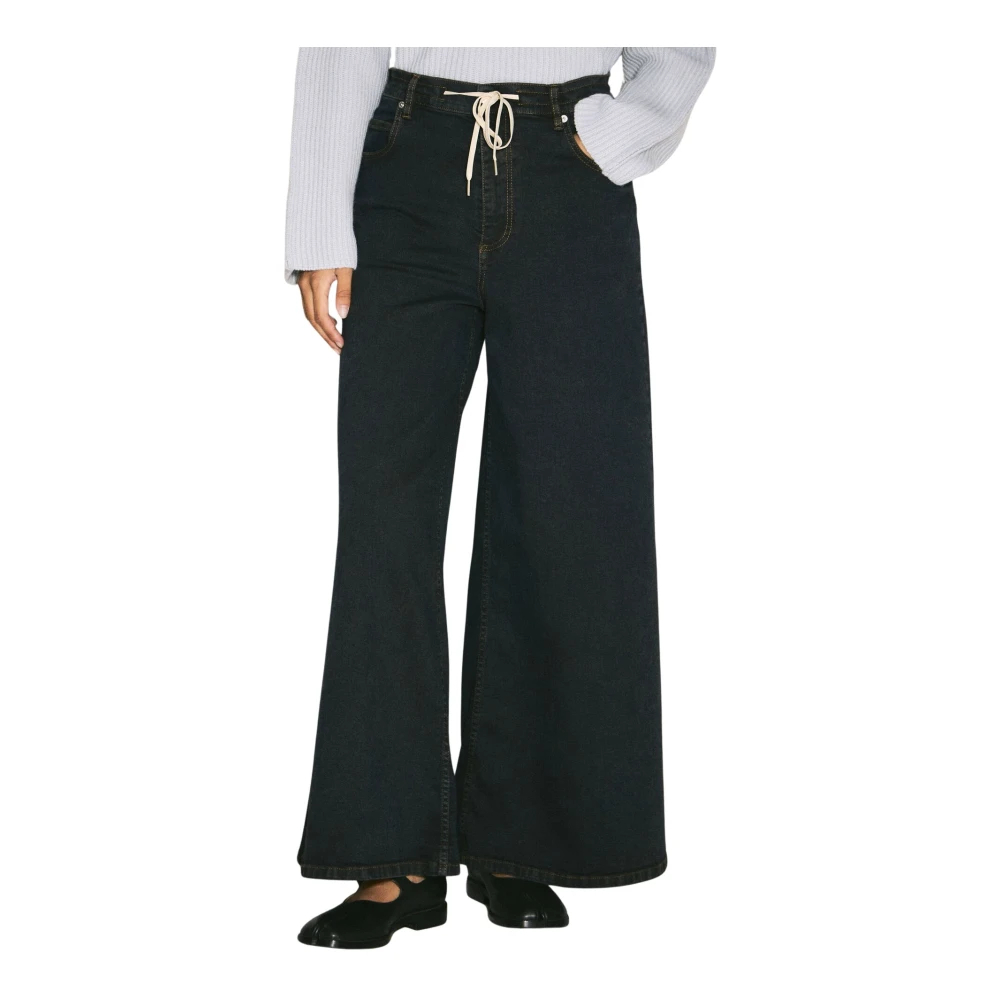 Marni Damen Schwarz - Stretch Wide-Leg Denim Jeans - Jeans - K -2Xs