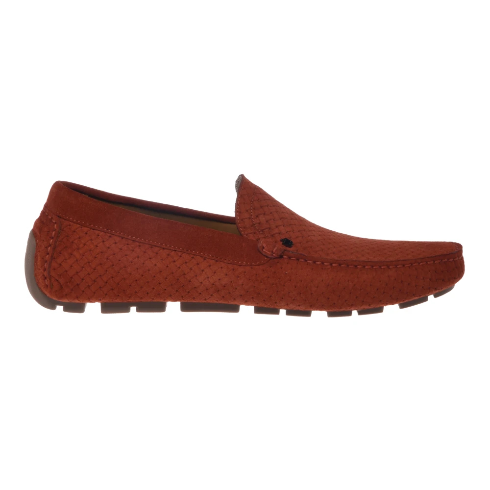 Baldinini Herren Braun - Gewebeprägung Wildleder Mokassin - Shoes - 41 1/2 Eu