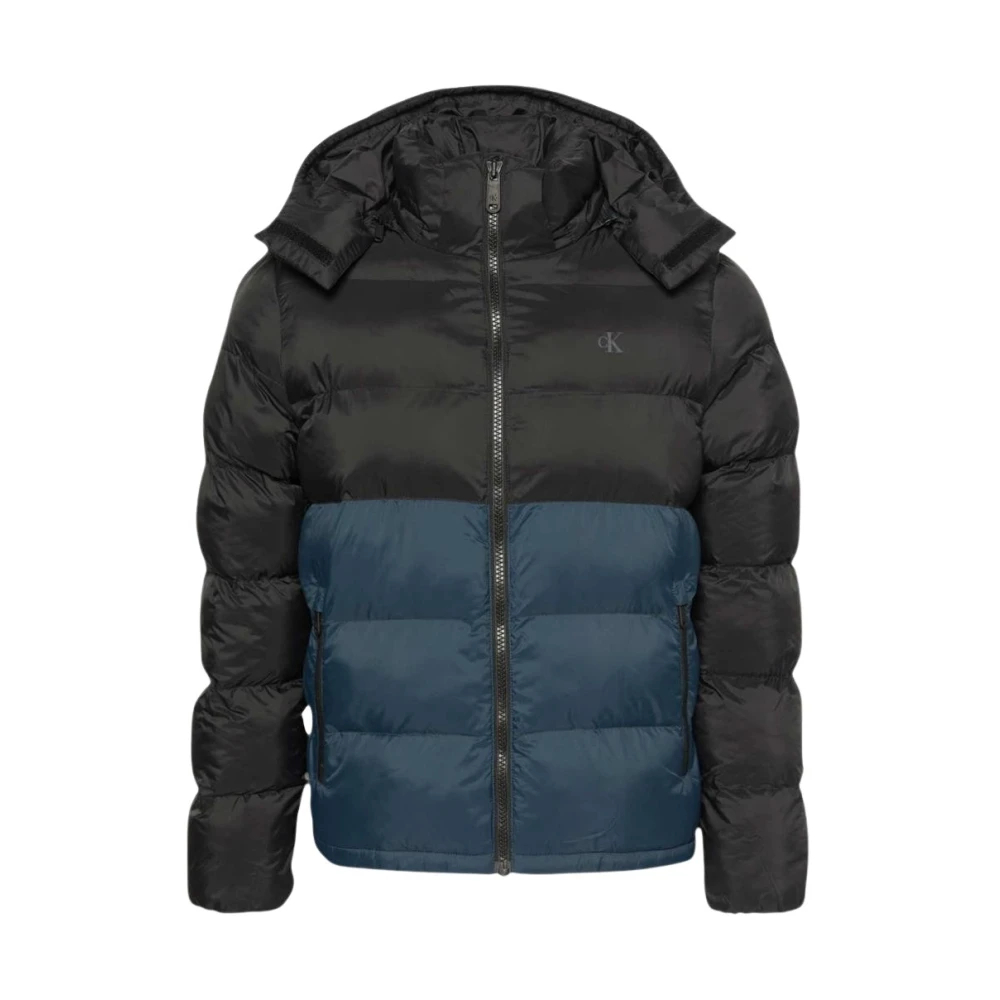 Jacke Calvin Klein Jeans Ls Nylon Color Bock Jacket Black L - Image 3