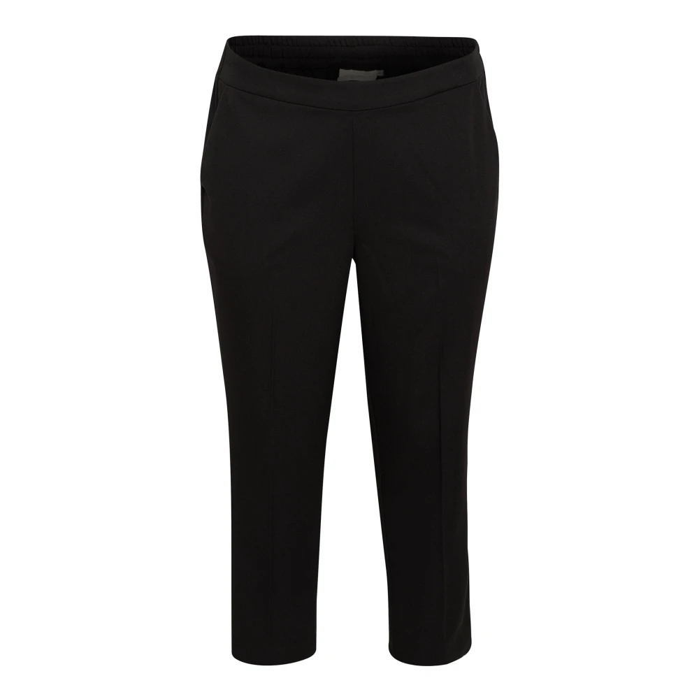 Kaffe Damen Schwarz Marlene-Hose Curve "Damen Hose Kcsakira", Gr. 52, N-Gr, ( Deep), Obermaterial: 77% Polyester Pes. 18% Viskose Cv. 5% El... - Bild 4