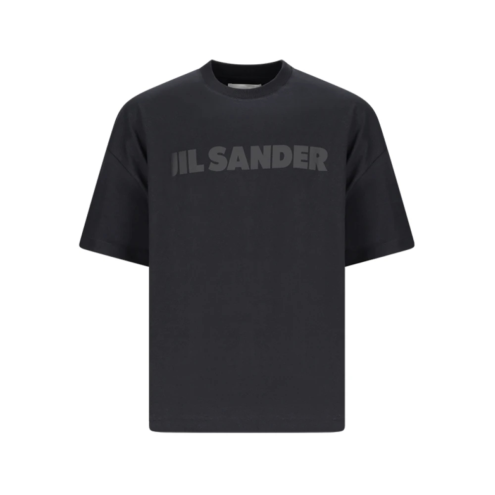 Jil Sander Herren Schwarz - Logo T-Shirt - Tops - K - S