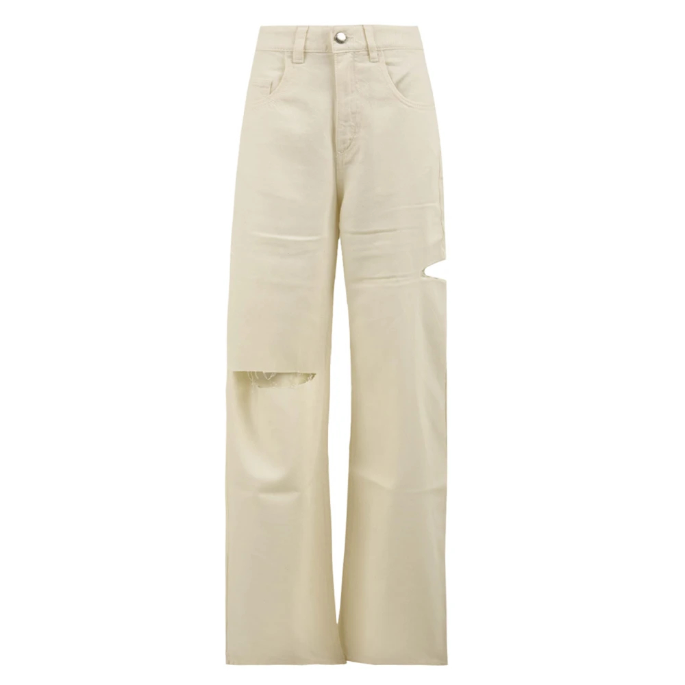 Icon Denim Damen Weiß - Poppy Wide Leg Jeans - Jeans - W26