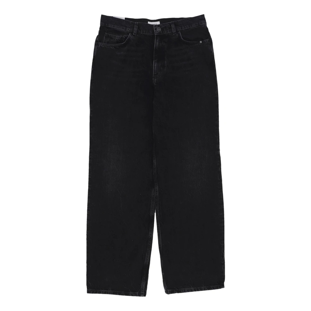 Amish Herren Schwarz - E Denim High Waist Wide Leg Jeans - Jeans - K - W26