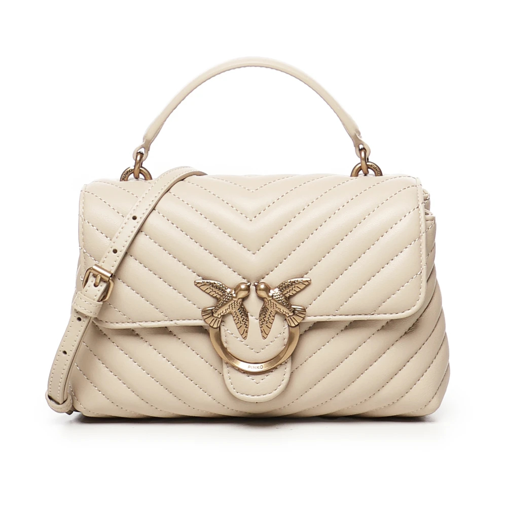 Pinko - Gepolsterte Mini Lady Love Tasche Beige - Bags - Damen - Beige - One Size