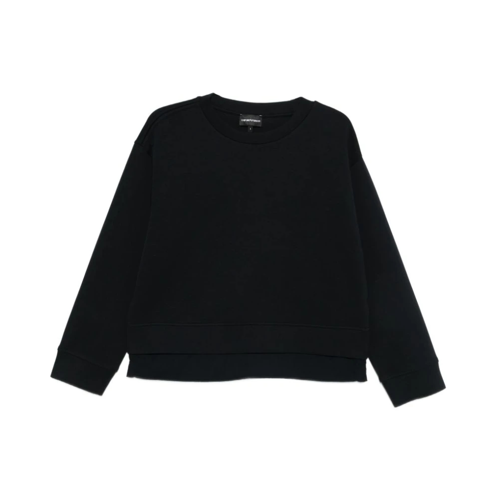Emporio Armani Herren Blau - Structured Double Jersey Sweatshirt - Sweatshirts & Hoodies - S