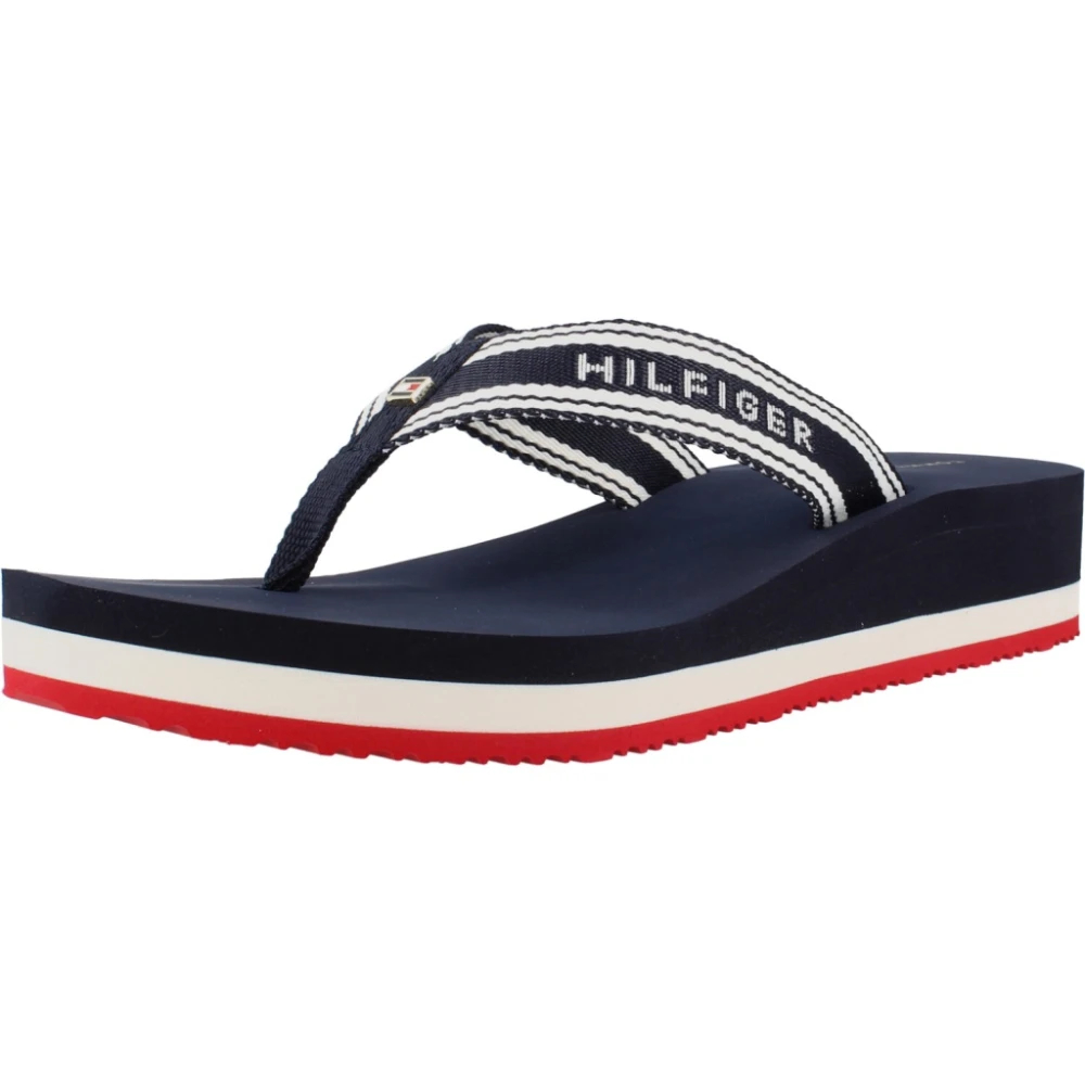 Tommy Hilfiger Damen Dunkelblau Zehentrenner Flag Fw0fw09195 - Bild 3