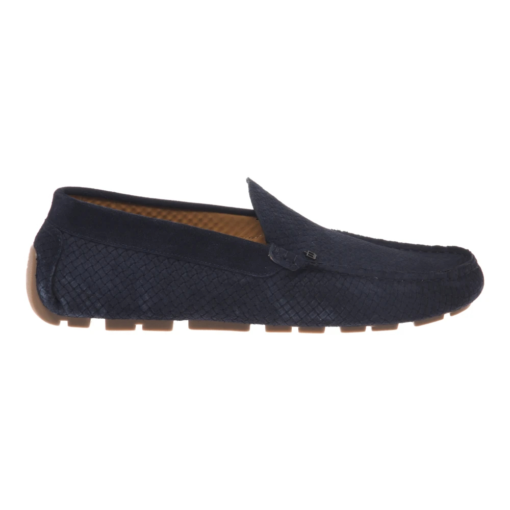 Baldinini Herren Blau - Loafer Aus Wildleder Mit Webmuster - Shoes - 45 Eu