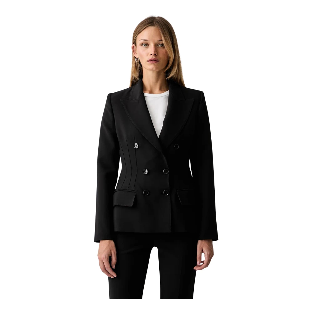 Elisabetta Franchi , Damen, Jacken, Schwarzk, S - Bild 4