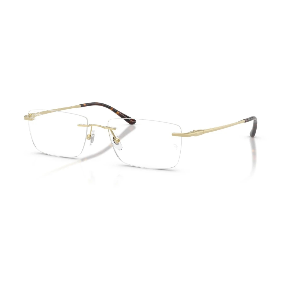 Ray-Ban Titanium Optics Hellgold Fassung Klar Glas Polarisiert 56-17, RB8781D - Bild 5