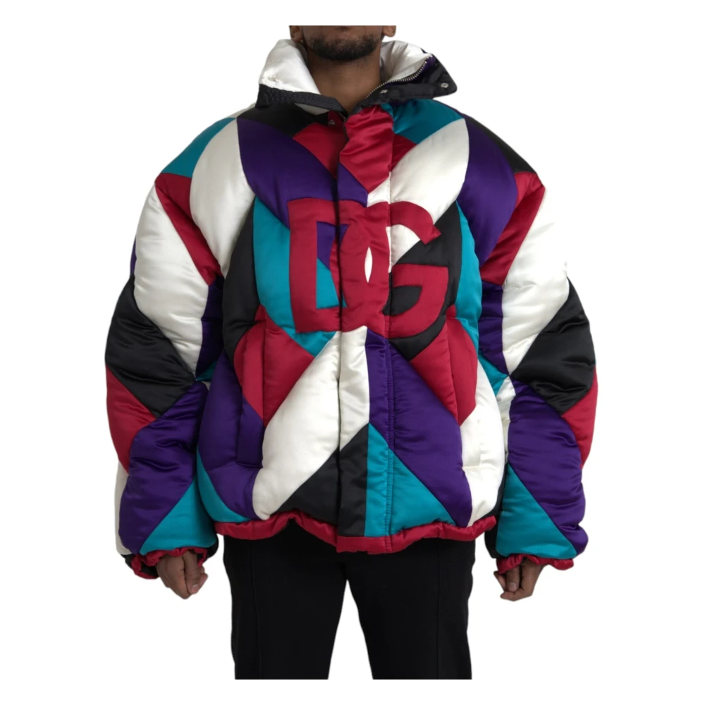 Dolce & Gabbana Herren Multicolor - Logo Windbreaker Jacke - Jackets - Mehrfarbig - Xl