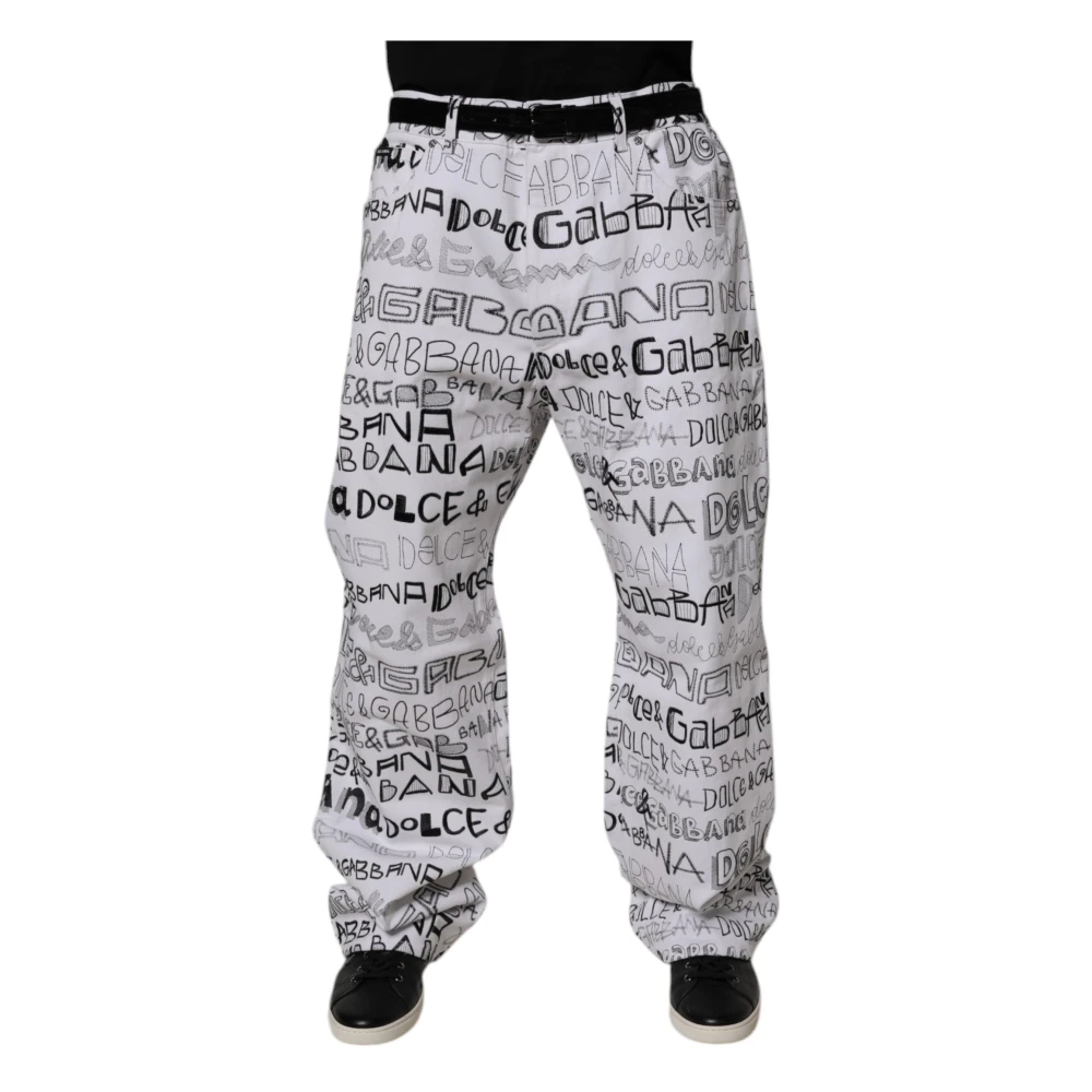 Dolce & Gabbana Herren Multicolor - Logo-Print Straight Denim Jeans - Jeans - Mehrfarbig - 3XL
