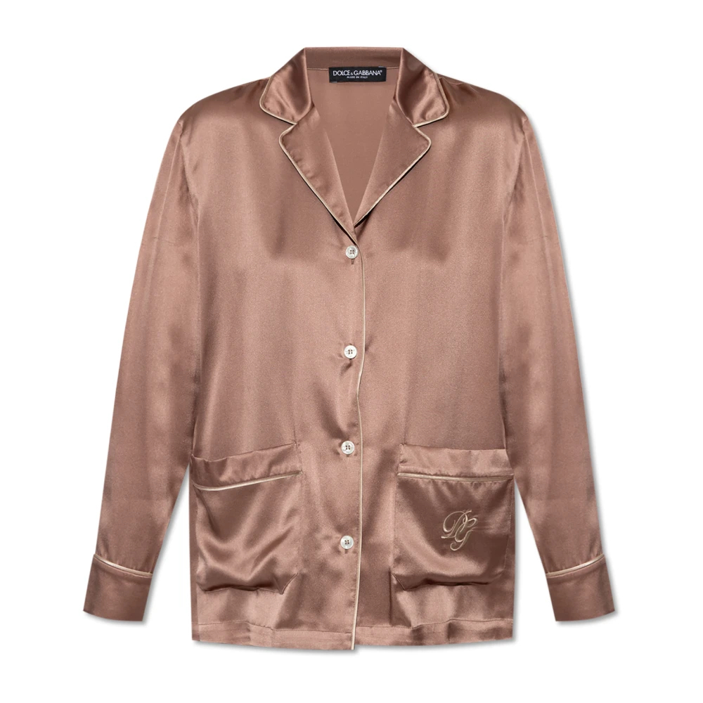 Dolce & Gabbana Damen Rosa - Seidentop Von Pyjamas - Nightwear & Lounge - S