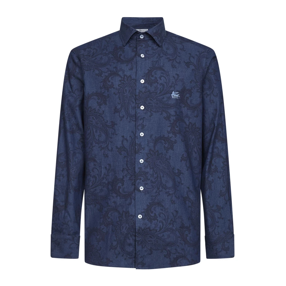 Etro Herren Blau - Paisley Print Shirt - Shirts - L
