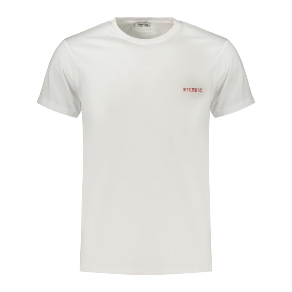 Bikkembergs - Vertical Stripe Kurzarm-T-Shirt - Tops - Herren - Weiß - 2XL