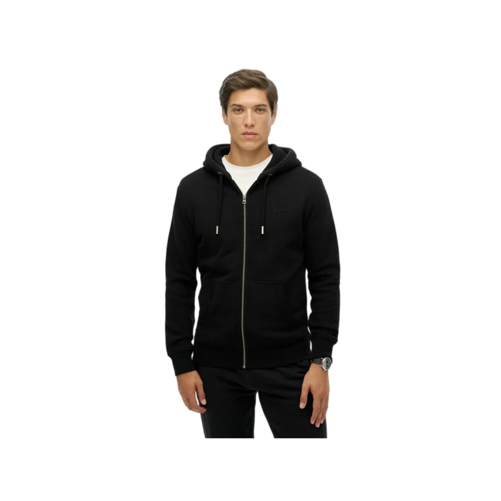 Superdry Schwarz Hoodie Vintage Logo - Bild 4