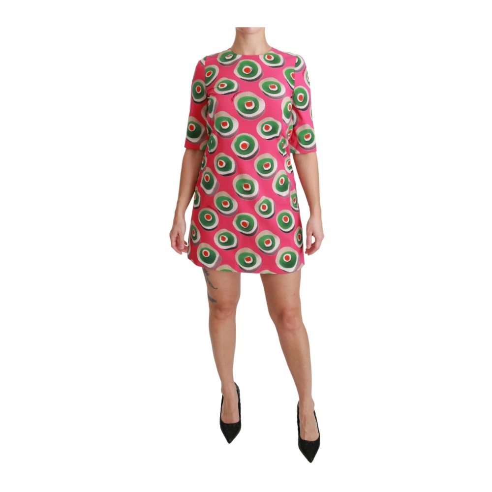 Dolce & Gabbana Damen Multicolor - Sicily Cupcake Print Shift Kleid - Dresses - Mehrfarbig - 2XS