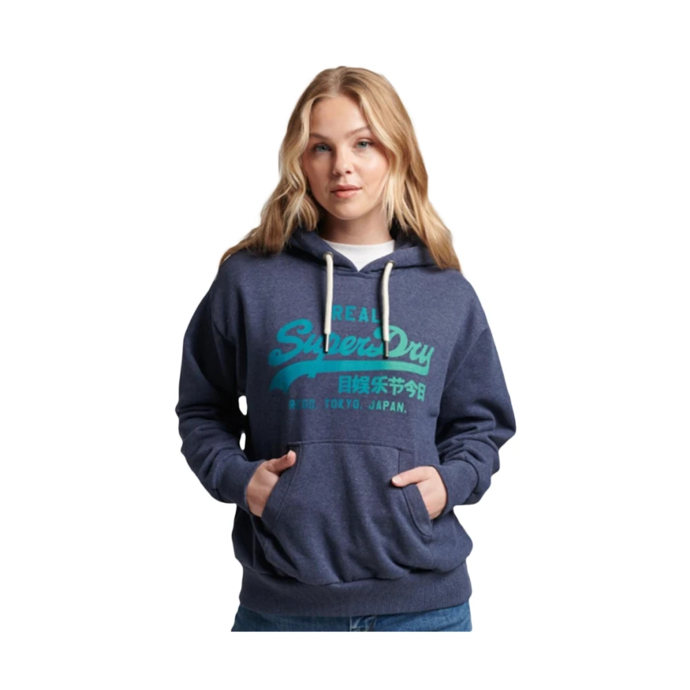 Superdry , Damen, Sweatshirts & Hoodies, Blau, S - Bild 4