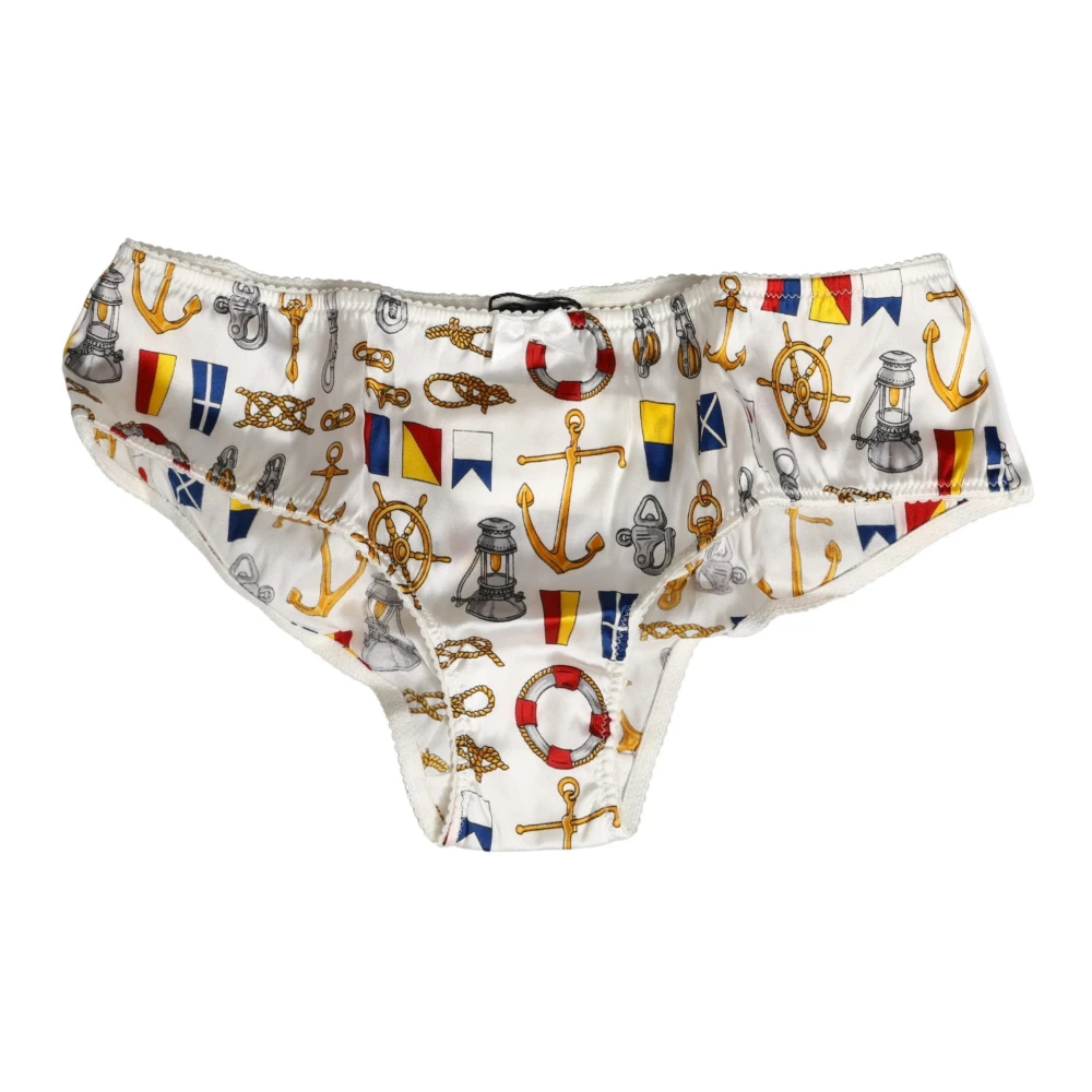 Dolce & Gabbana Damen Multicolor - Sailor Print Polyester Bottoms - Underwear - Mehrfarbig - S