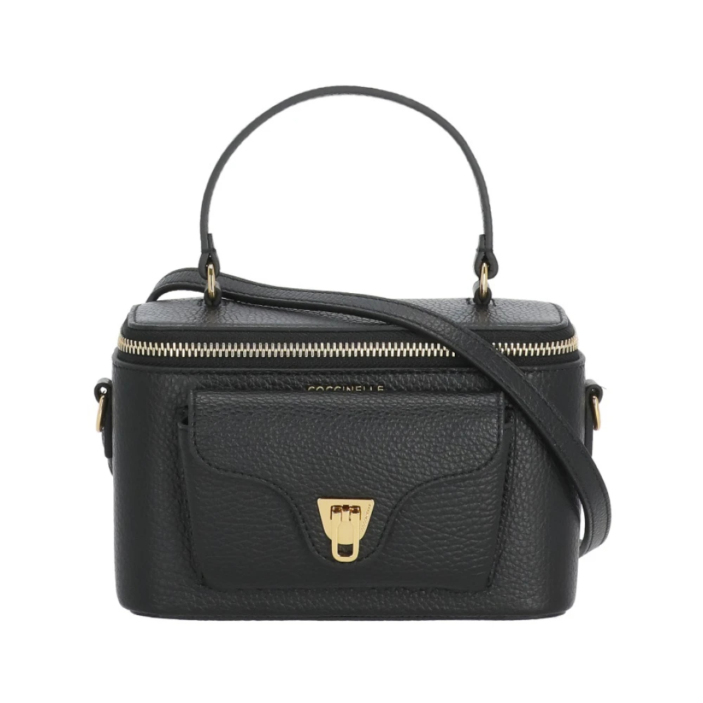 Coccinelle - Schwarze Leder-Damentasche Beat Generation - Bags - Damen - Schwarzk - One Size - Bild 7