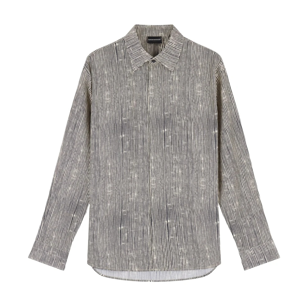 Emporio Armani Herren Multicolor - All-Over Print Shirt - Shirts - Mehrfarbig - M