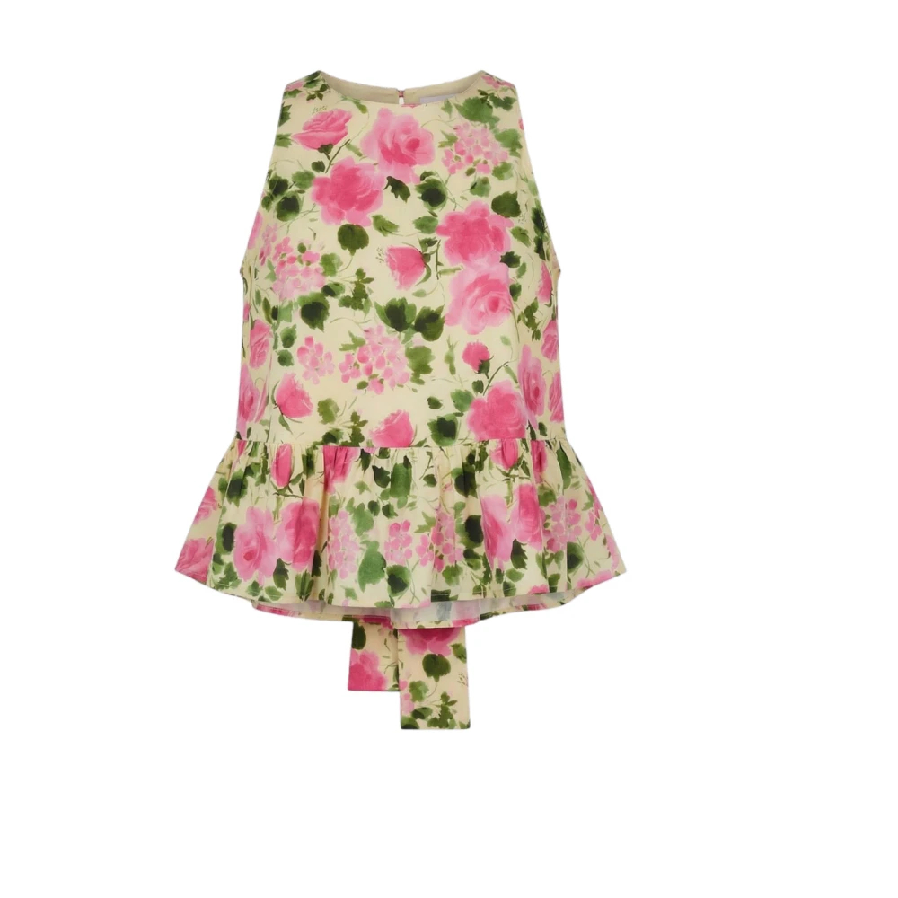 Liu Jo Damen Multicolor - Floral Print Top - Tops - Mehrfarbig -L