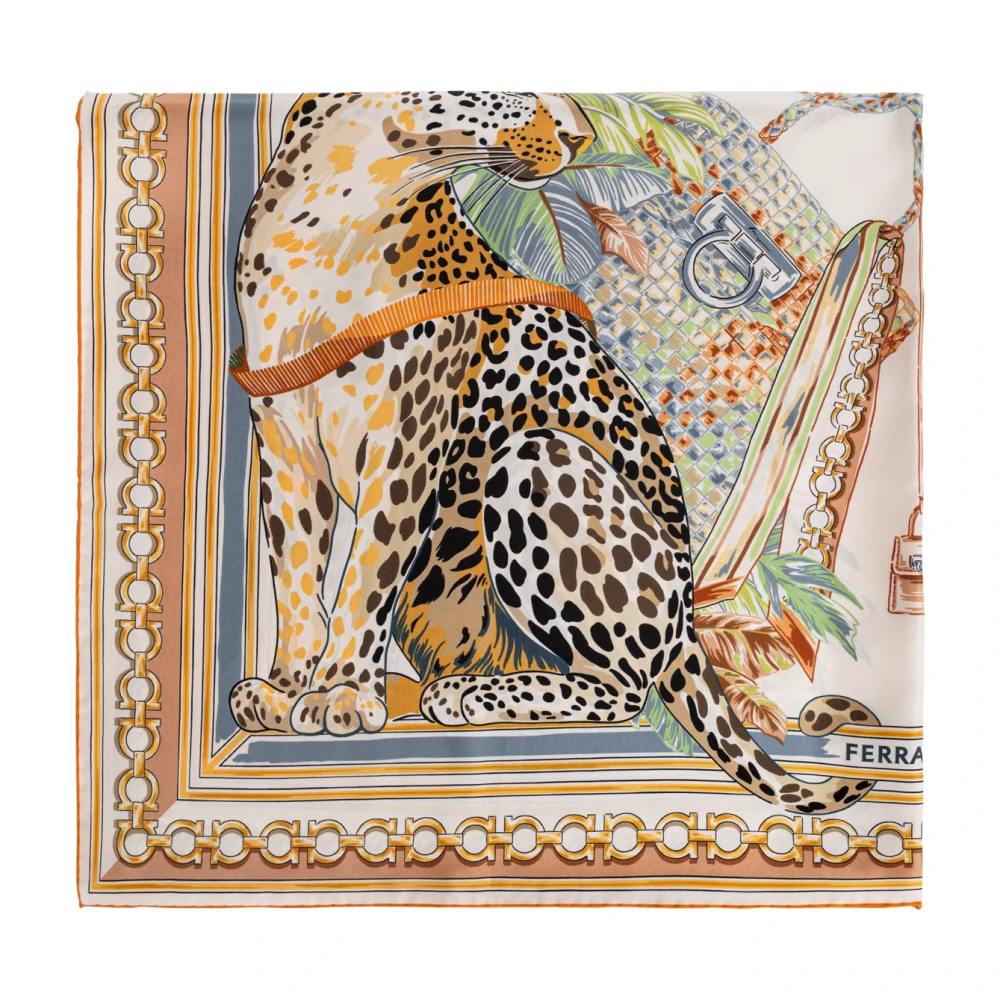 Ferragamo - Seidenschal Mit Print - Accessories - Damen - Mehrfarbig - One Size