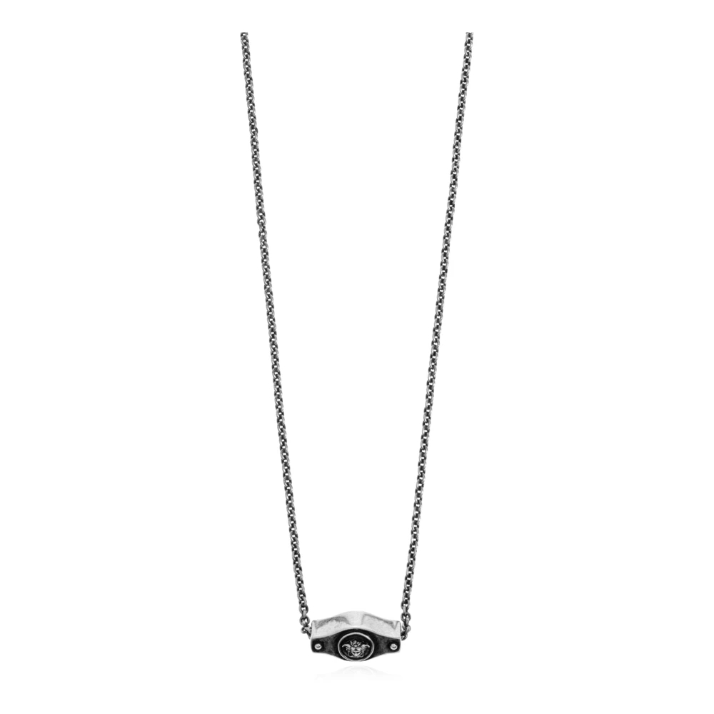 Versace Unisex Grau - Ellittica Necklace - Accessories - One Size