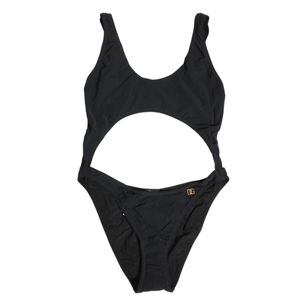 Dolce & Gabbana Damen Schwarz - Einteiliger Badeanzug - Swimwear - K - L