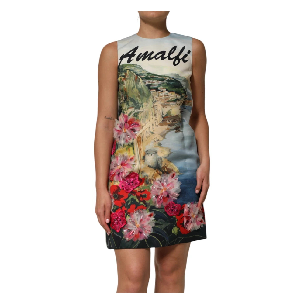 Dolce & Gabbana Damen Multicolor - Kristallverziertes Minikleid - Dresses - Mehrfarbig -S