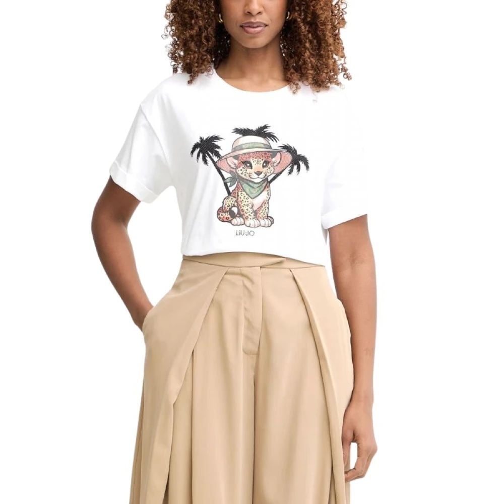 Liu Jo Damen Weiß - T-Shirt Mit Print - Tops - M