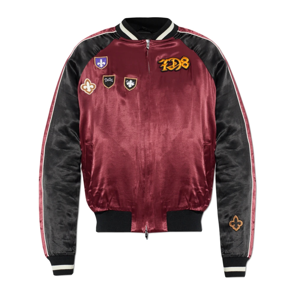 Diesel - Satin Souvenir Jacke - Jackets -Herren -Rot -Xl