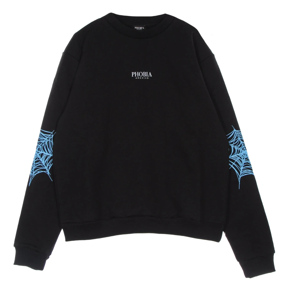 Phobia Archive - Cobweb Print Crewneck - Sweatshirts & Hoodies - Herren - Schwarzk - Xs