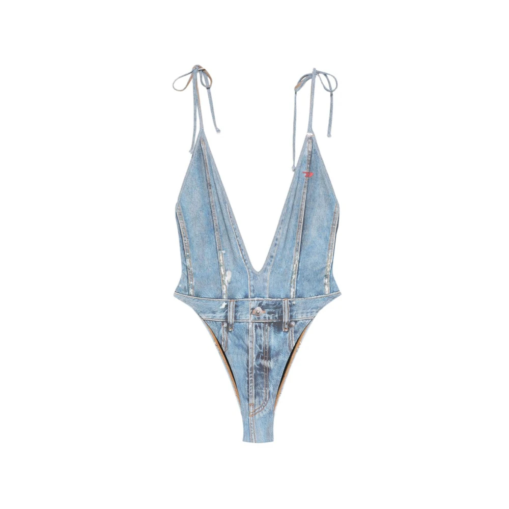 Diesel Damen Blau - Kinsley Dnm Einteiliger Badeanzug - Swimwear - Xs