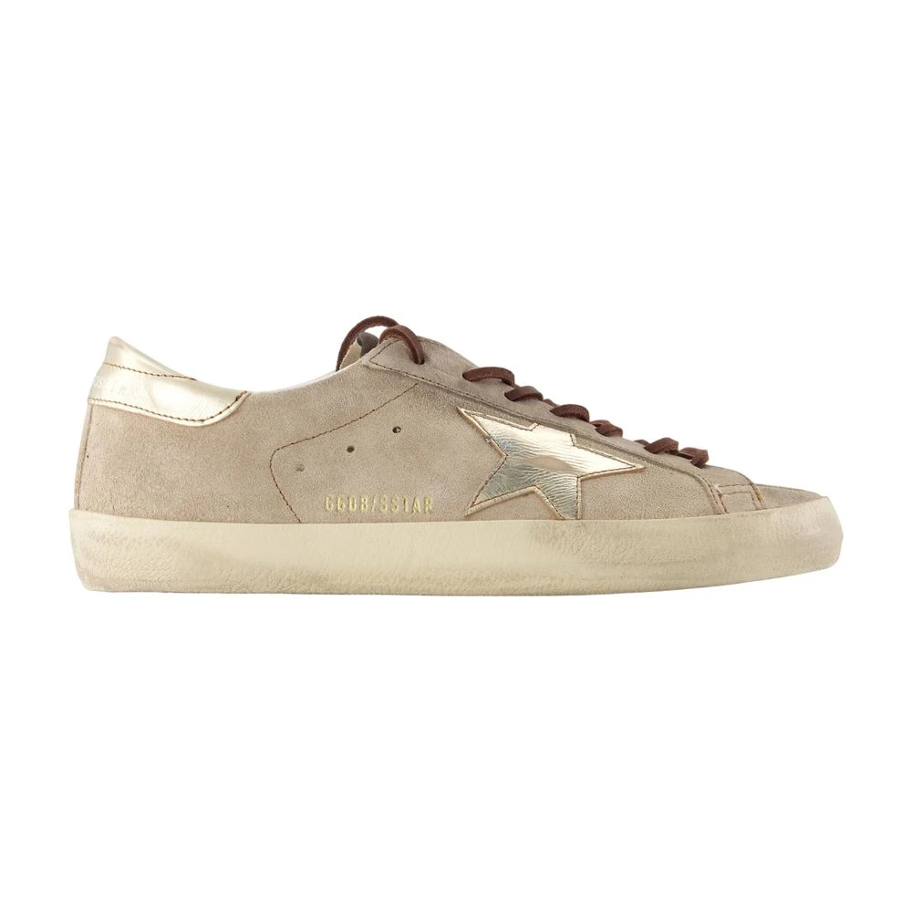 Golden Goose Herren Beige - Super-Star Sneakers - Shoes - 39 Eu